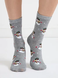 Crew Socks Red Plaid