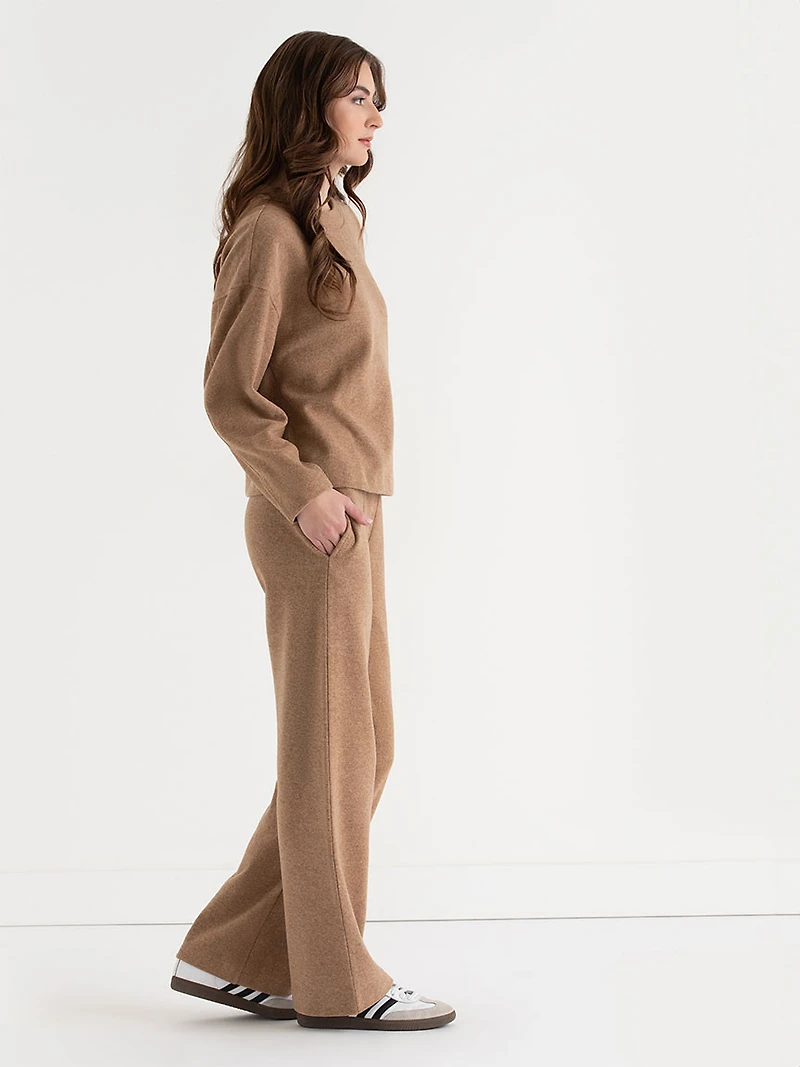 Soft Crewneck Sweater Camel