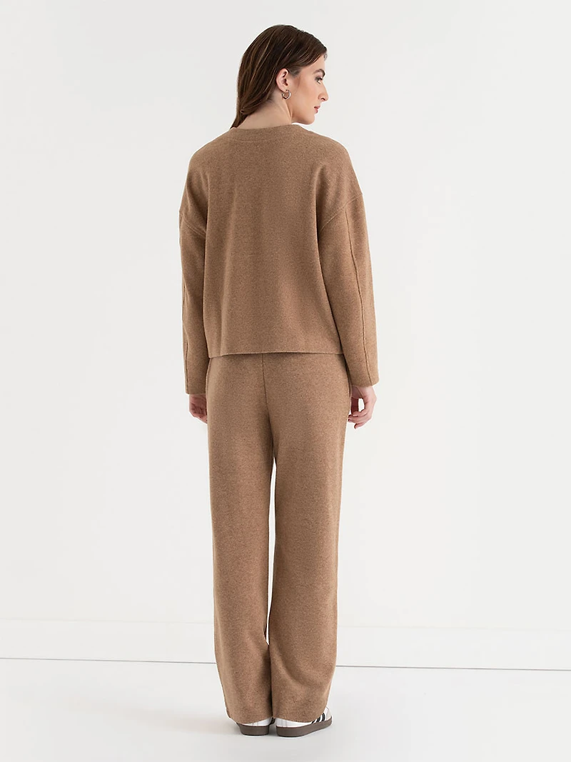 Soft Crewneck Sweater Camel
