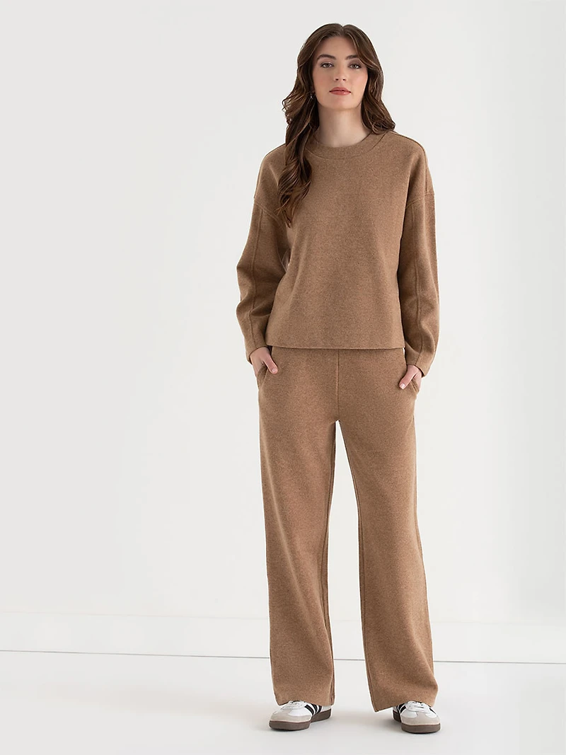 Soft Crewneck Sweater Camel