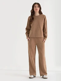 Soft Crewneck Sweater Camel