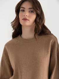 Soft Crewneck Sweater Camel