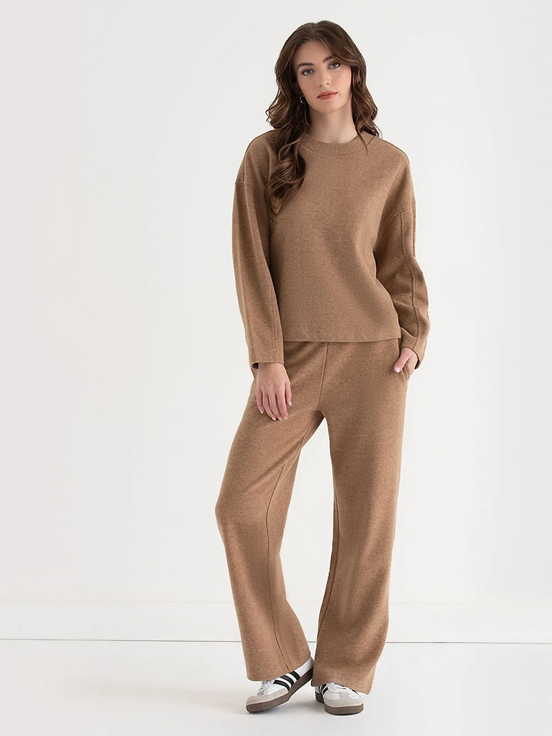 Soft Crewneck Sweater Camel