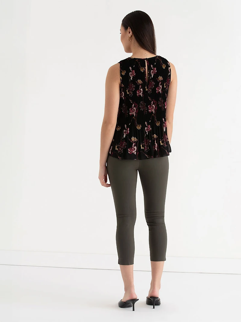 Release Print Sleeveless Blouse Romantic Florals