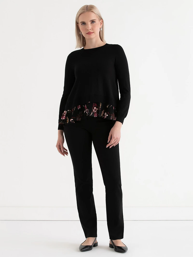 Fooler Sweater Black with Floral
