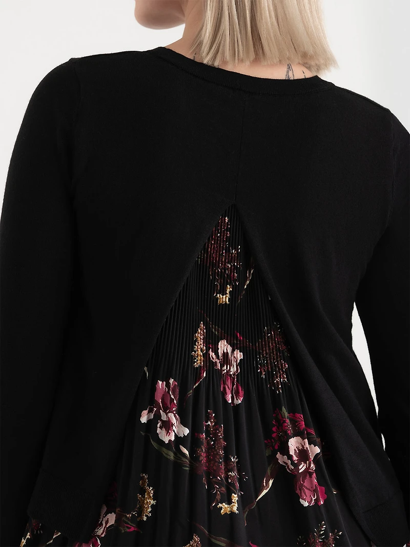 Fooler Sweater Black with Floral