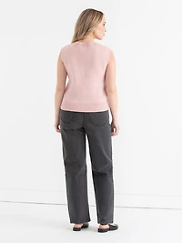 V-Neck Sweater Vest Lilas