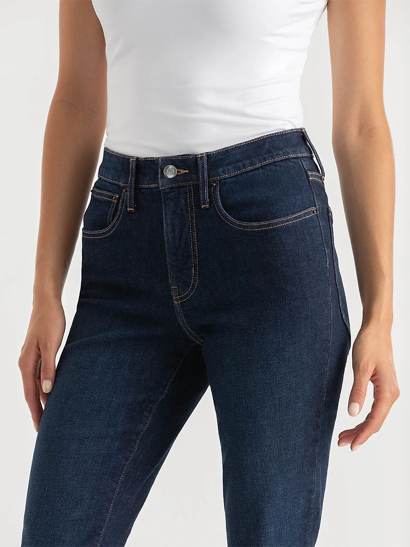 Stevie High Rise Straight Leg Jeans Deep Atlantic