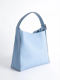 Big Buckle Shoulder Bag in Infinity Blue