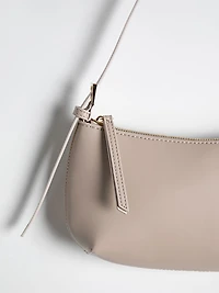 Sleek Shoulder Bag in Pumice Stone