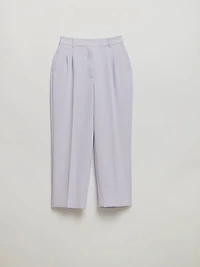 Maxwell Pleated Crop Pant Crepe Orchid Petal