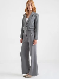 Cropped Blazer Black