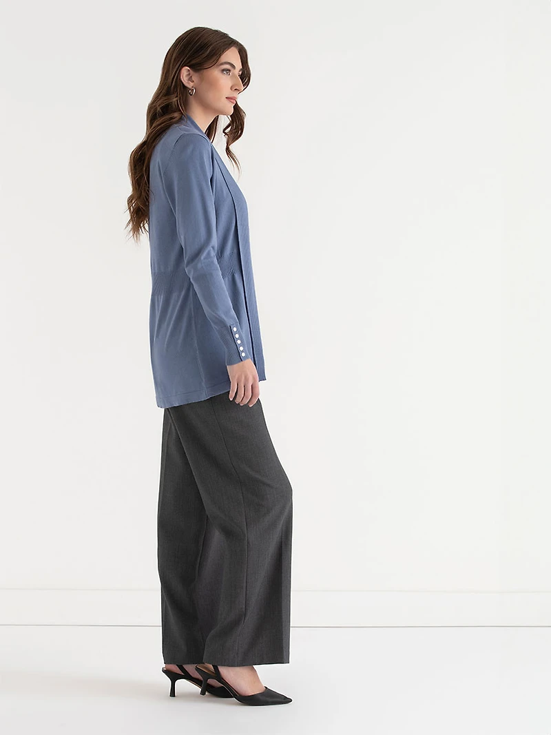 Rivet Detail Cardigan Infinity Blue