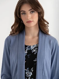 Rivet Detail Cardigan Infinity Blue