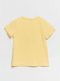 Relaxed Crew Neck T-Shirt Pale Banana