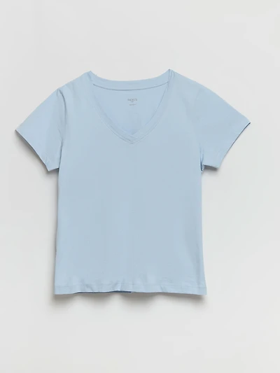 Relaxed V-Neck Tee Kentucky Blue
