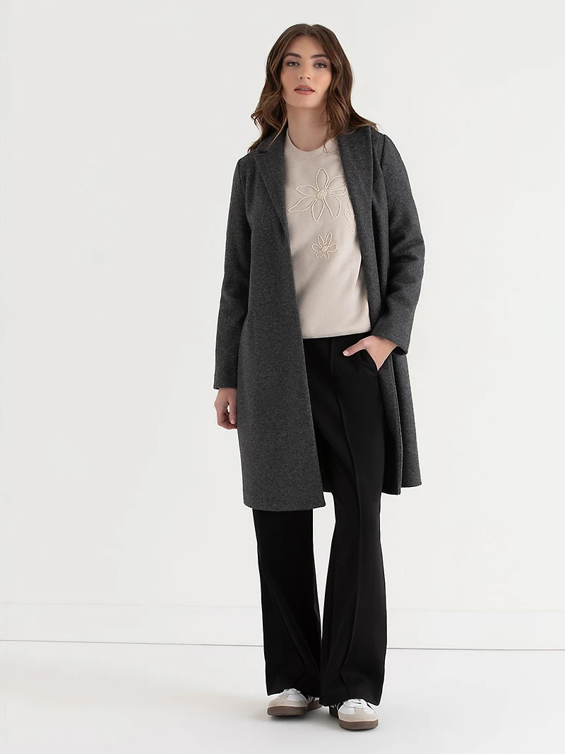 Classic Fit Cotton Crewneck Sweatshirt Pumice Stone