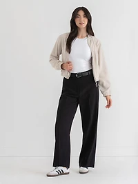Wide Leg Trouser Black