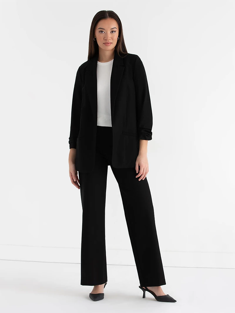 Black Luxe Manchester Relaxed Blazer