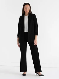 Black Luxe Manchester Relaxed Blazer