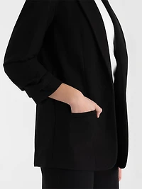 Black Luxe Manchester Relaxed Blazer