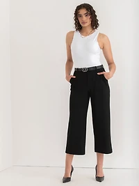Lyon's Blue Weslee Wide-Crop Pant