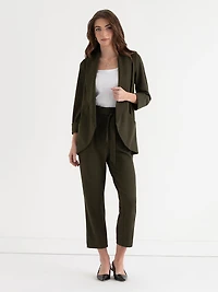 Forest Night Rich York Shawl Collar Blazer