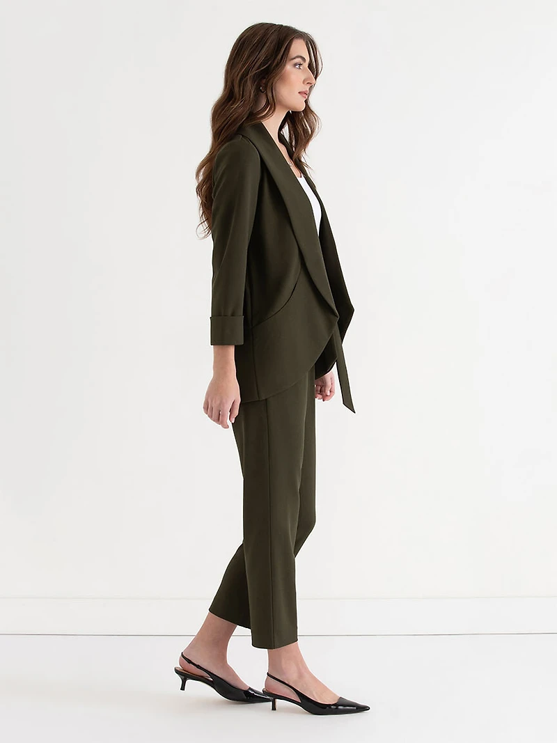 Forest Night Rich York Shawl Collar Blazer