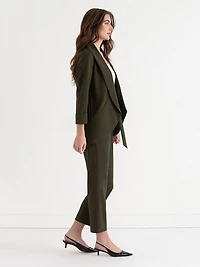 Forest Night Rich York Shawl Collar Blazer