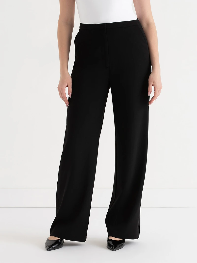 Black Vaughn Trousers Iconic Crepe