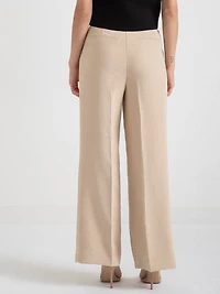 White Maxwell Pleated Wide Leg Pant