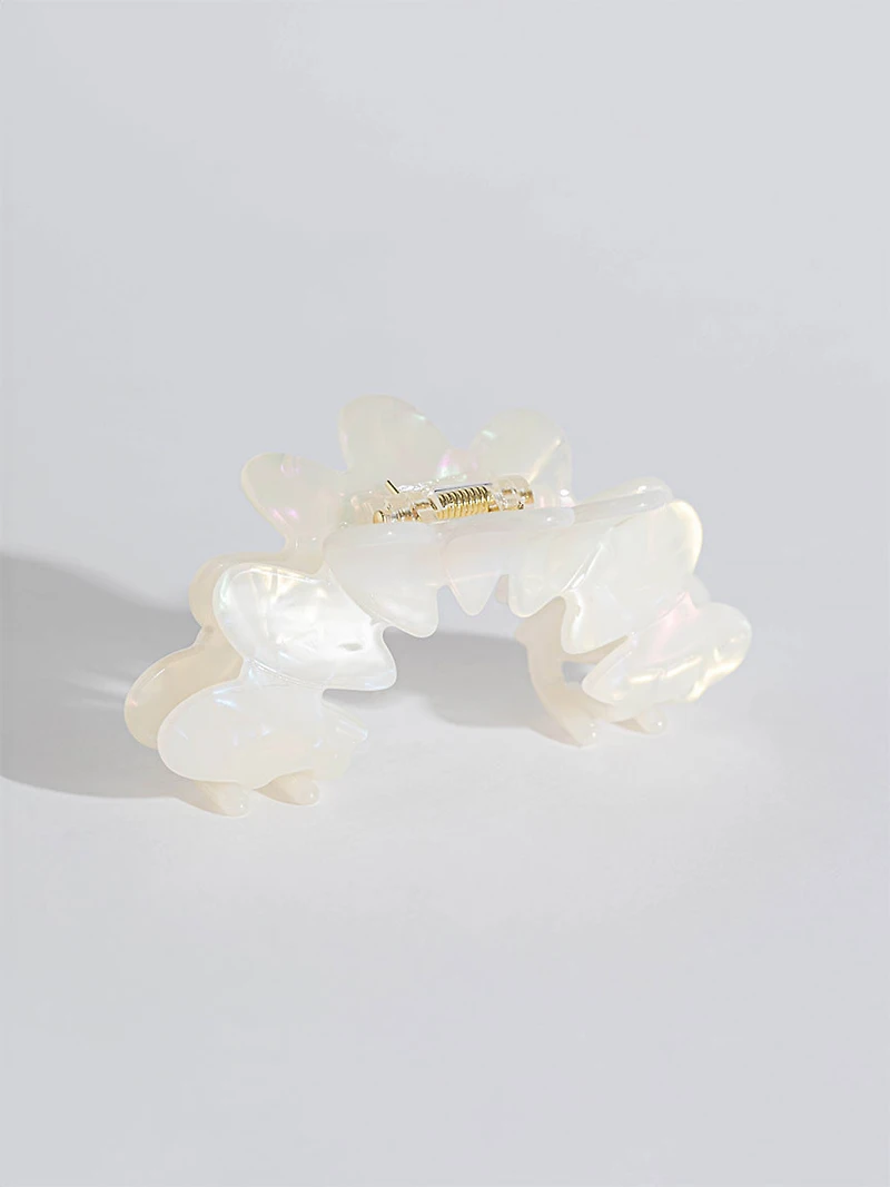 White Shell Hair Clip
