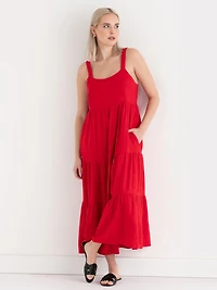 Goji Berry Maxi Tank Dress