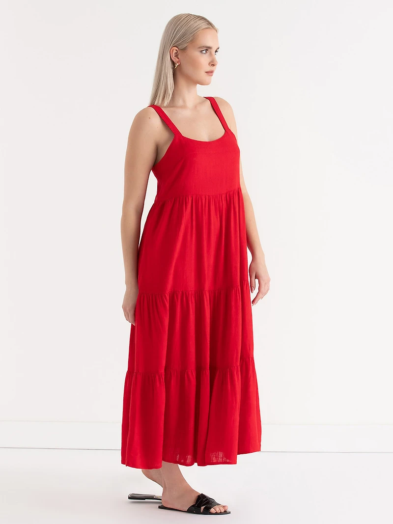 Goji Berry Maxi Tank Dress