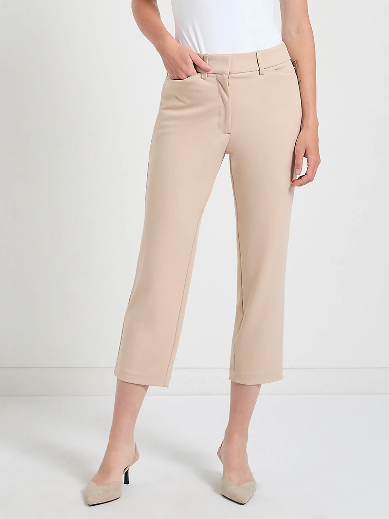 Spencer Straight Cropped Pant Doeskin