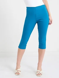 White Audrey Skinny Capri Pant