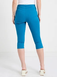 White Audrey Skinny Capri Pant