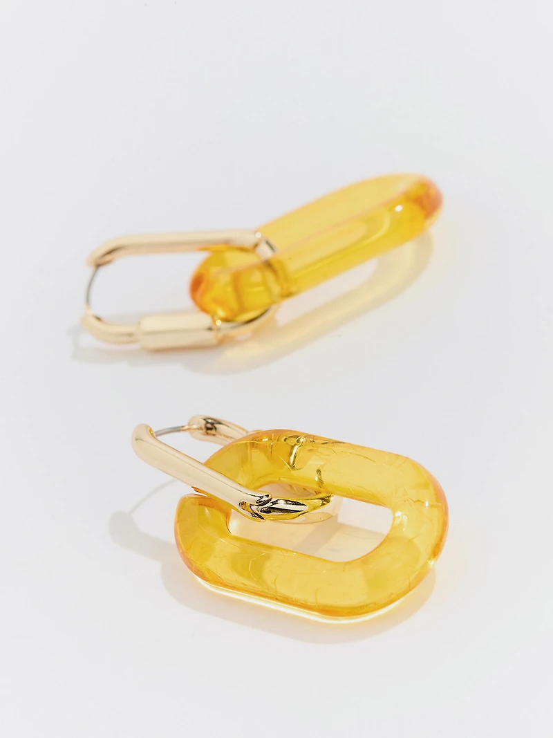 Daffodil Bold-Link Earrings