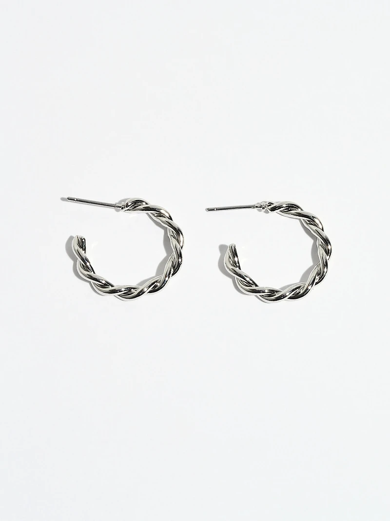 Petite Rhodium Earring Trio