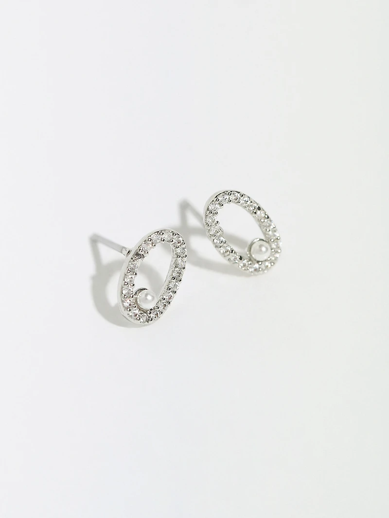 Petite Rhodium Earring Trio