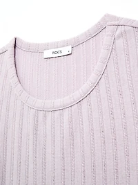 Short Sleeve Pointelle T-Shirt