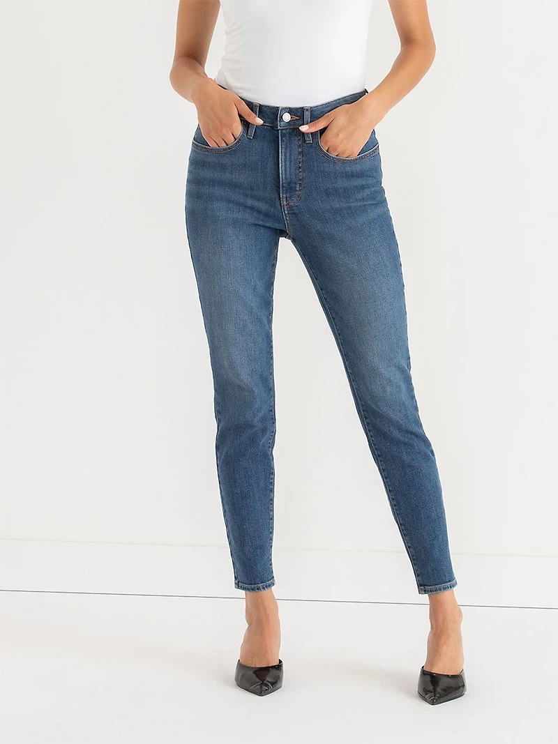 Dallas Blue Skylar Skinny Ankle Jeans