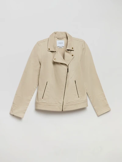 Pumice Stone Moto Style Jacket