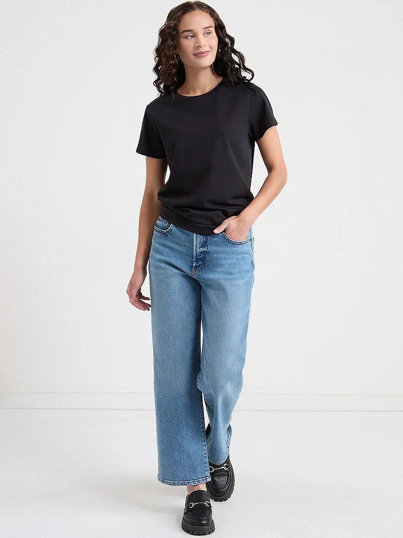 Black Relaxed Crewneck T-Shirt