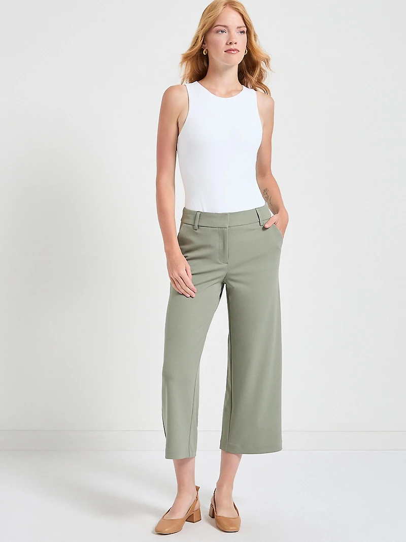 Shadow Weslee Wide-Crop Pant