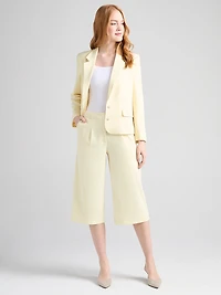 2-Button Notch Collar Blazer Soft Yellow