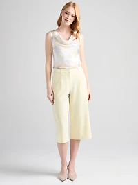 Sleeveless Cowl Neck Blouse Watercolour