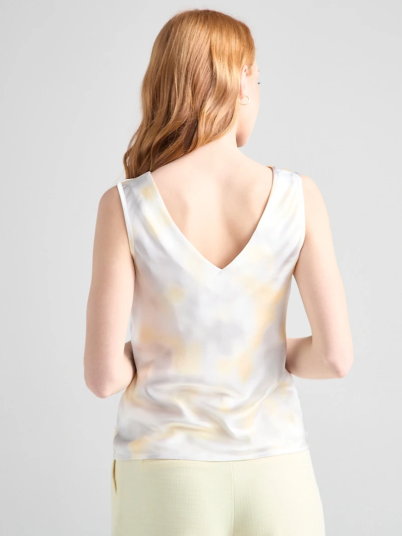 Sleeveless Cowl Neck Blouse Watercolour