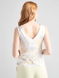 Sleeveless Cowl Neck Blouse Watercolour