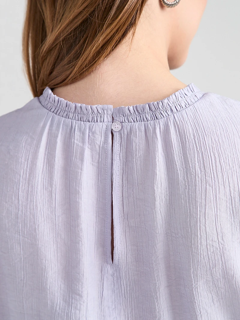 Smocked Waist Midi Dress Lilac